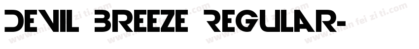 Devil Breeze Regular字体转换